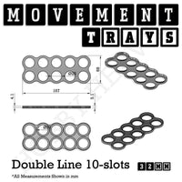 32mm Movement Trays for Tabletop Games | Compatible with Popular Miniatures | Full Range