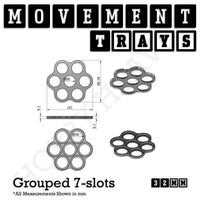 32mm Movement Trays for Tabletop Games | Compatible with Popular Miniatures | Full Range