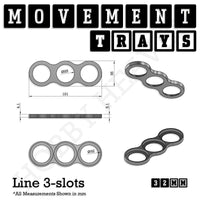 32mm Movement Trays for Tabletop Games | Compatible with Popular Miniatures | Full Range