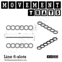 32mm Movement Trays for Tabletop Games | Compatible with Popular Miniatures | Full Range