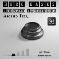 Hero Bases Display Extenders | Round and Ovals | Convert Gaming Bases to Display Bases & Plinths