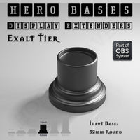Hero Bases Display Extenders | Round and Ovals | Convert Gaming Bases to Display Bases & Plinths