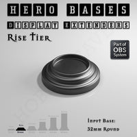 Hero Bases Display Extenders | Round and Ovals | Convert Gaming Bases to Display Bases & Plinths