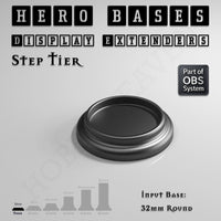 Hero Bases Display Extenders | Round and Ovals | Convert Gaming Bases to Display Bases & Plinths