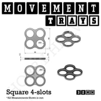 32mm Movement Trays for Tabletop Games | Compatible with Popular Miniatures | Full Range