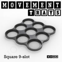 32mm Movement Trays for Tabletop Games | Compatible with Popular Miniatures | Full Range