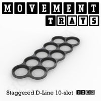 32mm Movement Trays for Tabletop Games | Compatible with Popular Miniatures | Full Range