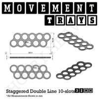 32mm Movement Trays for Tabletop Games | Compatible with Popular Miniatures | Full Range