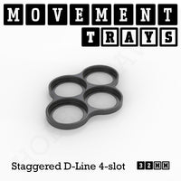32mm Movement Trays for Tabletop Games | Compatible with Popular Miniatures | Full Range