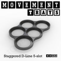 32mm Movement Trays for Tabletop Games | Compatible with Popular Miniatures | Full Range