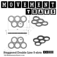 32mm Movement Trays for Tabletop Games | Compatible with Popular Miniatures | Full Range