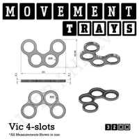32mm Movement Trays for Tabletop Games | Compatible with Popular Miniatures | Full Range