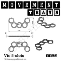 32mm Movement Trays for Tabletop Games | Compatible with Popular Miniatures | Full Range