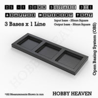 Square and Rectangle Movement Trays Adapters for Tabletop Games