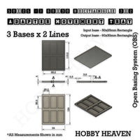 Square and Rectangle Movement Trays Adapters for Tabletop Games