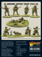 Bolt Action US Airborne Support Group ('43-'44) (HQ, Mortar & MMG) Warlord Games