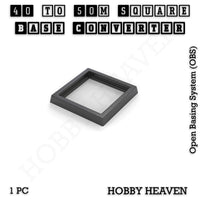 Square to Square Bases Size Converters 3d Print Full Range