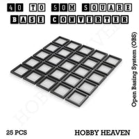 Square to Square Bases Size Converters 3d Print Full Range