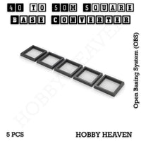 Square to Square Bases Size Converters 3d Print Full Range