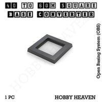 Square to Square Bases Size Converters 3d Print Full Range