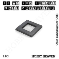 Square to Square Bases Size Converters 3d Print Full Range