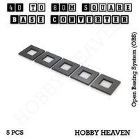 Square to Square Bases Size Converters 3d Print Full Range