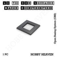Square to Square Bases Size Converters 3d Print Full Range