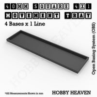 Square & Rectangle Movement Trays for Miniature Tabletop Games | Compatible with Popular Wargames | Full Range UK