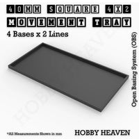 Square & Rectangle Movement Trays for Miniature Tabletop Games | Compatible with Popular Wargames | Full Range UK