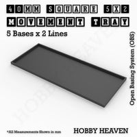 Square & Rectangle Movement Trays for Miniature Tabletop Games | Compatible with Popular Wargames | Full Range UK