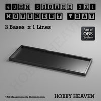 Square Movement Trays | OBS System | 20mm 25mm 30mm 40mm 50mm Bases