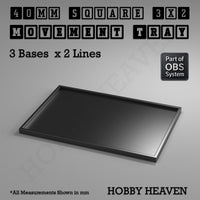 Square Movement Trays | OBS System | 20mm 25mm 30mm 40mm 50mm Bases