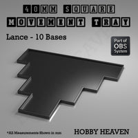 Square Movement Trays | OBS System | 20mm 25mm 30mm 40mm 50mm Bases