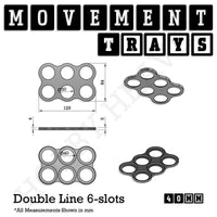 40mm Movement Trays for 28mm Miniatures | Tabletop Wargames Compatible | Full Range