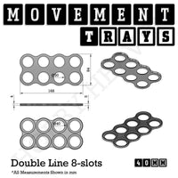 40mm Movement Trays for 28mm Miniatures | Tabletop Wargames Compatible | Full Range