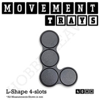 40mm Movement Trays for 28mm Miniatures | Tabletop Wargames Compatible | Full Range