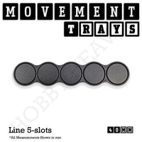40mm Movement Trays for 28mm Miniatures | Tabletop Wargames Compatible | Full Range