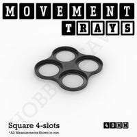40mm Movement Trays for 28mm Miniatures | Tabletop Wargames Compatible | Full Range