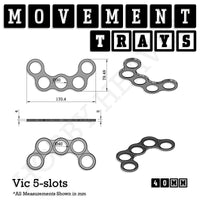 40mm Movement Trays for 28mm Miniatures | Tabletop Wargames Compatible | Full Range