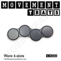 40mm Movement Trays for 28mm Miniatures | Tabletop Wargames Compatible | Full Range