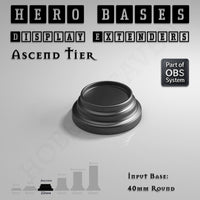 Hero Bases Display Extenders | Round and Ovals | Convert Gaming Bases to Display Bases & Plinths