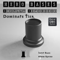 Hero Bases Display Extenders | Round and Ovals | Convert Gaming Bases to Display Bases & Plinths