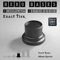 Hero Bases Display Extenders | Round and Ovals | Convert Gaming Bases to Display Bases & Plinths