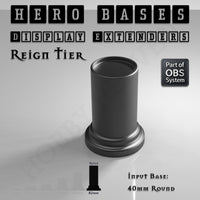 Hero Bases Display Extenders | Round and Ovals | Convert Gaming Bases to Display Bases & Plinths