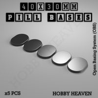Pill Bases Range - 3d Print Full Range Tabletop Games