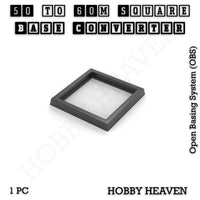 Square to Square Bases Size Converters 3d Print Full Range