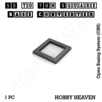 Square to Square Bases Size Converters 3d Print Full Range