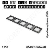 Square to Square Bases Size Converters 3d Print Full Range