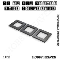 Square to Square Bases Size Converters 3d Print Full Range
