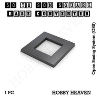 Square to Square Bases Size Converters 3d Print Full Range